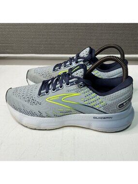 Brooks Glycerin 20 Light Blue Peacoat Nightlife Running Shoes Women's Size 9